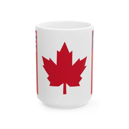 Canada flag Group C Finalist versiuon (Canada) White Coffee Mug 15oz - Go Mug Yourself