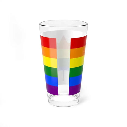 Canada-Gay Flag (Canada) Pint Glass 16oz - Go Mug Yourself