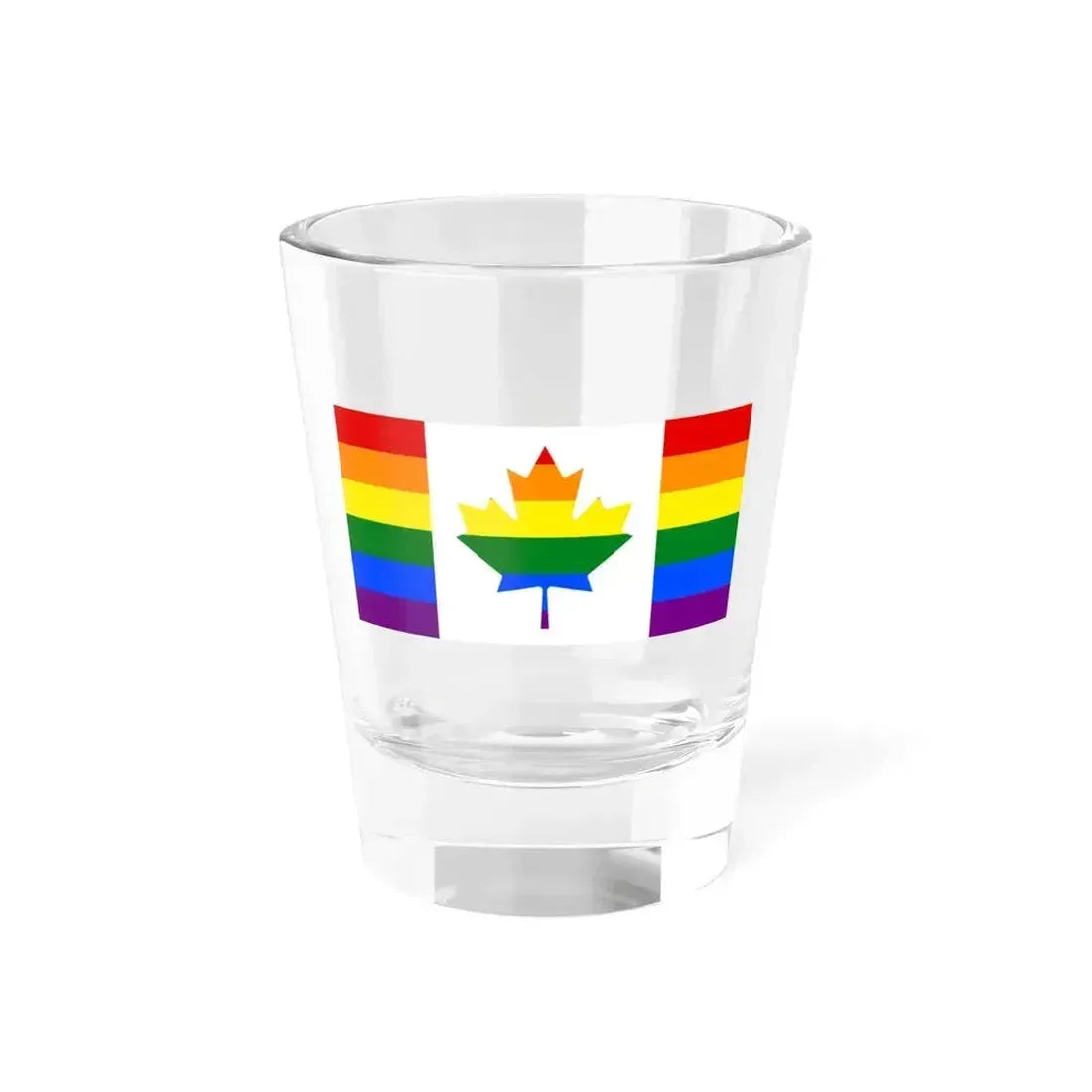Canada-Gay Flag (Canada) Shot Glass 1.5oz 1.5oz - Go Mug Yourself