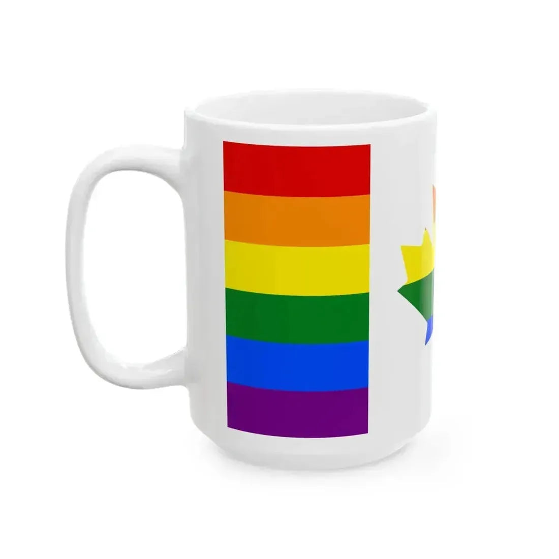 Canada-Gay Flag (Canada) White Coffee Mug - Go Mug Yourself
