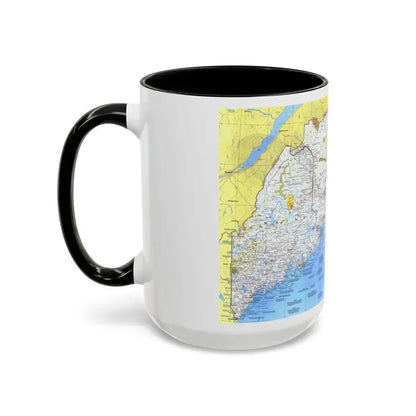 Canada - Maine, with the Maritime Provinces 1 (1975) (Map) Accent Coffee Mug - Go Mug Yourself