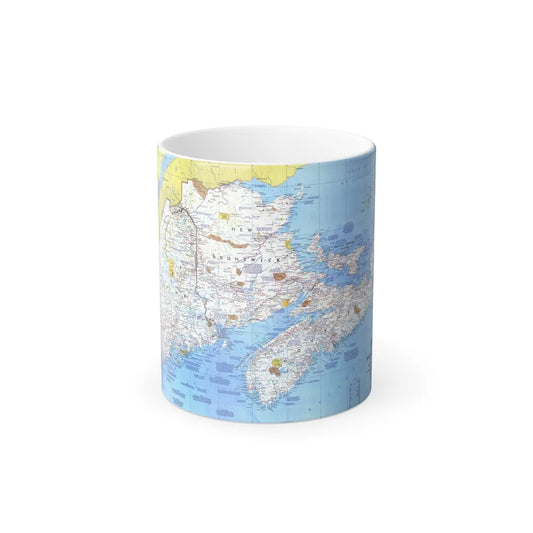 Canada - Maine, with the Maritime Provinces 1 (1975) (Map) Color Changing Mug 11oz-Go Mug Yourself