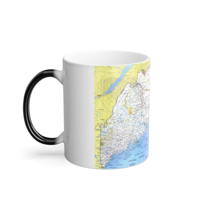 Canada - Maine, with the Maritime Provinces 1 (1975) (Map) Color Changing Mug 11oz-Go Mug Yourself