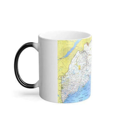 Canada - Maine, with the Maritime Provinces 1 (1975) (Map) Color Changing Mug 11oz - Go Mug Yourself