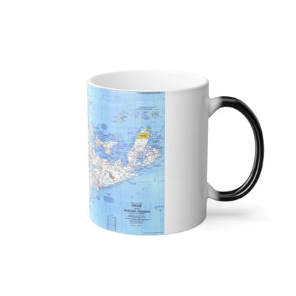 Canada - Maine, with the Maritime Provinces 1 (1975) (Map) Color Changing Mug 11oz-Go Mug Yourself