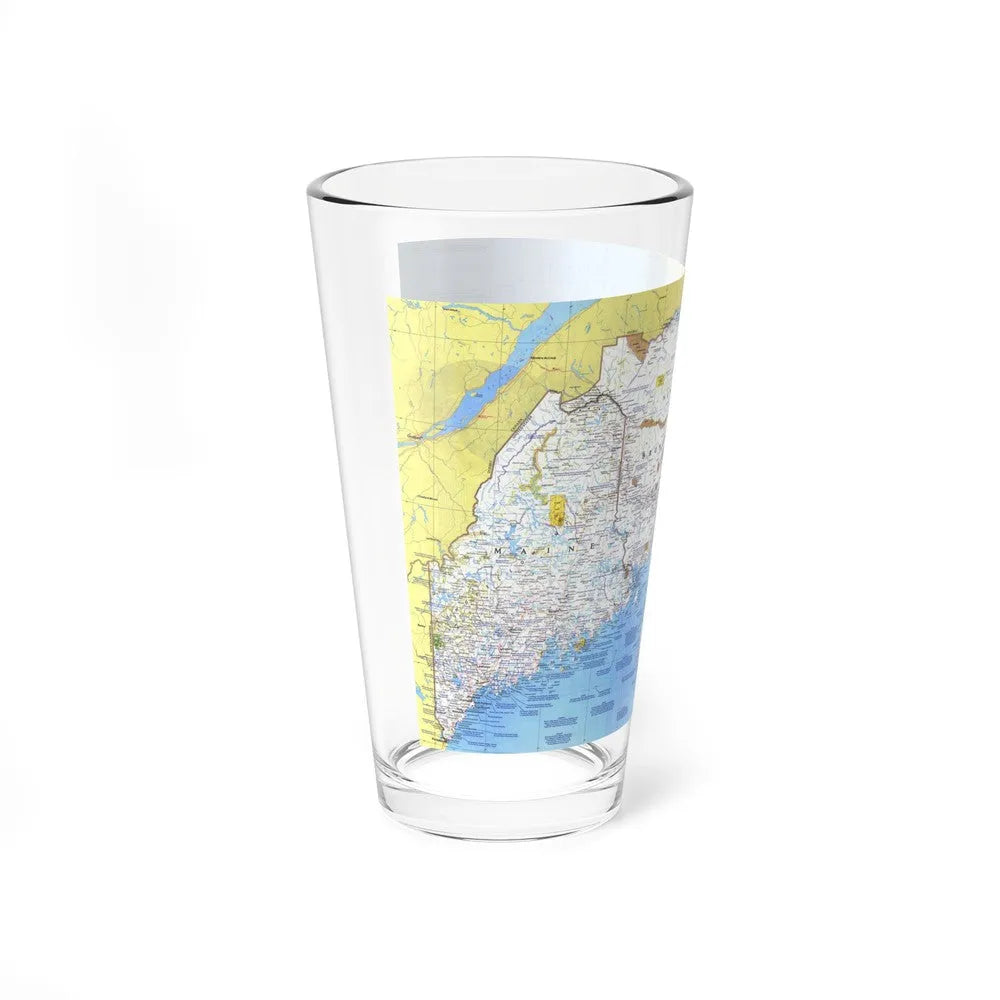 Canada - Maine, with the Maritime Provinces 1 (1975) (Map) Pint Glass 16oz-Go Mug Yourself