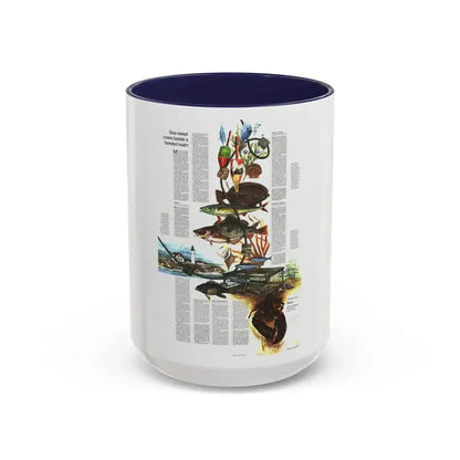 Canada - Maine, with the Maritime Provinces 2 (1975) (Map) Accent Coffee Mug 15oz Navy - Go Mug Yourself