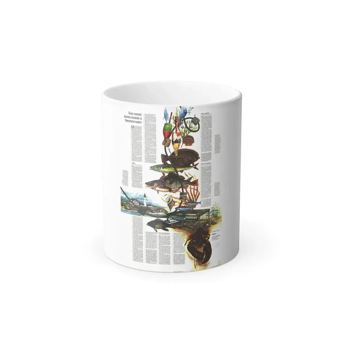 Canada - Maine, with the Maritime Provinces 2 (1975) (Map) Color Changing Mug 11oz Default Title - Go Mug Yourself