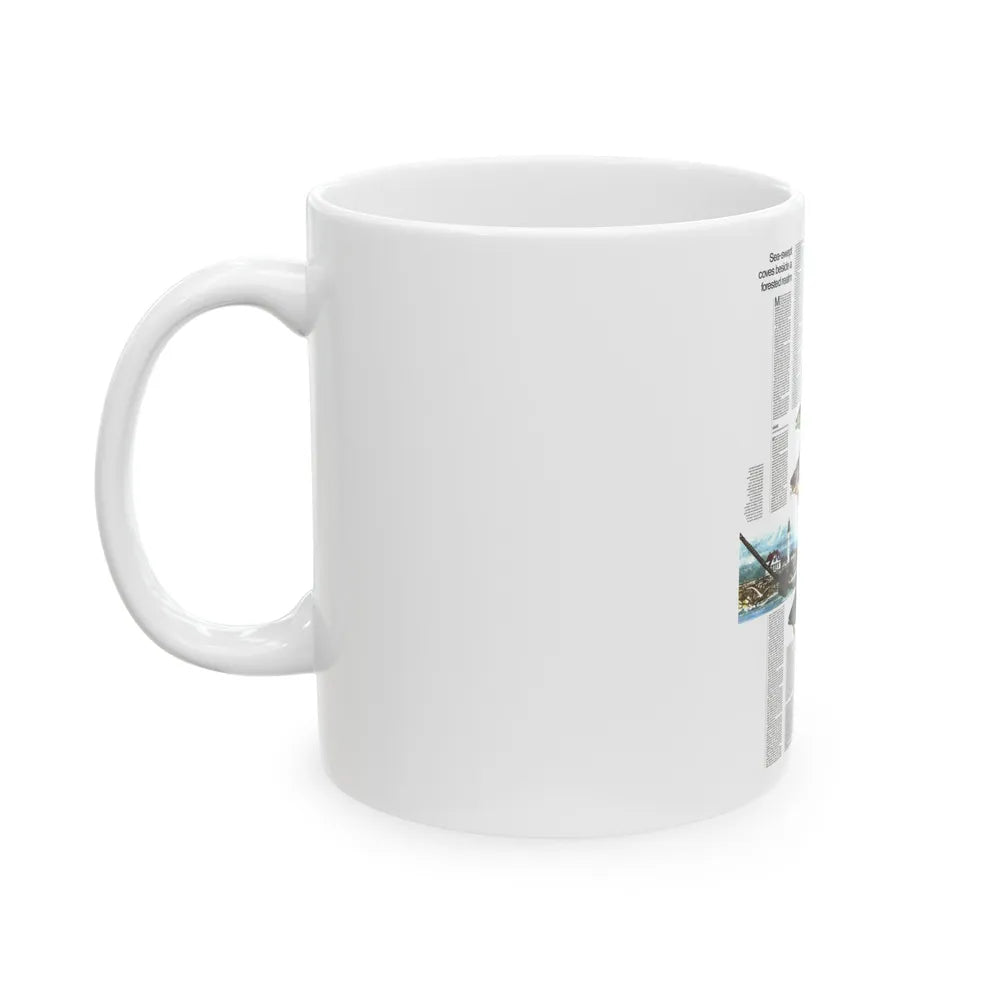 Canada - Maine, with the Maritime Provinces 2 (1975) (Map) White Coffee Mug-Go Mug Yourself