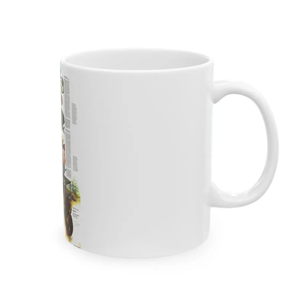 Canada - Maine, with the Maritime Provinces 2 (1975) (Map) White Coffee Mug-Go Mug Yourself