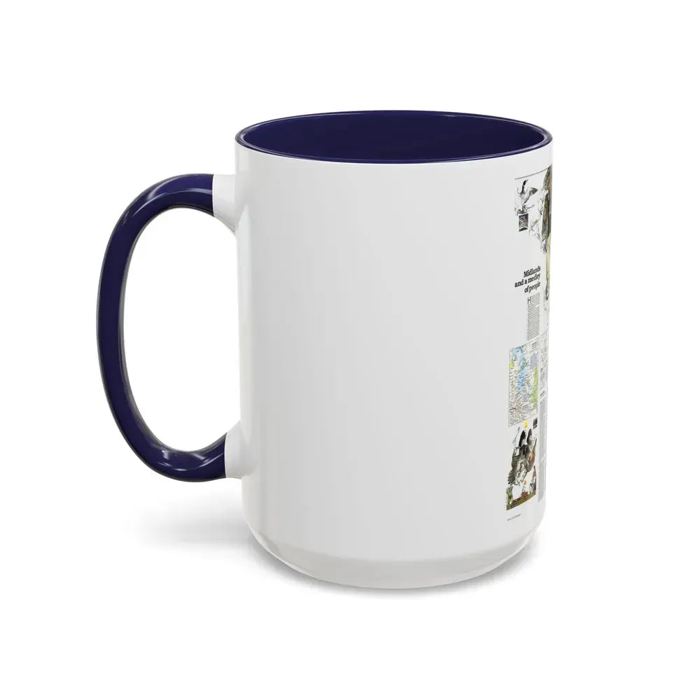 Canada - Medley of People (1979) (Map) Accent Coffee Mug - Go Mug Yourself