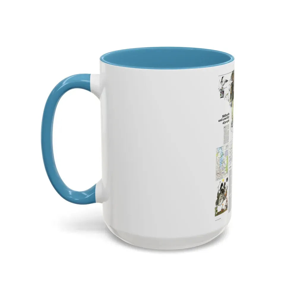 Canada - Medley of People (1979) (Map) Accent Coffee Mug - Go Mug Yourself