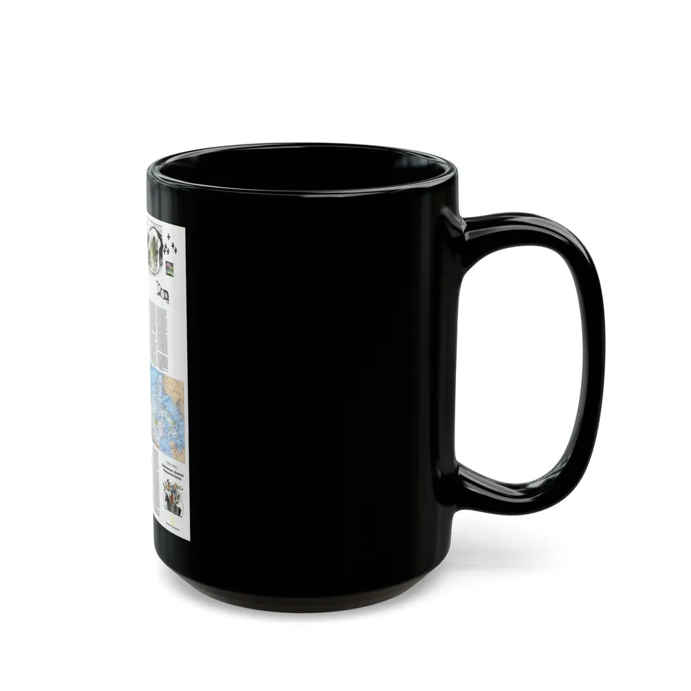 Canada - Medley of People (1979) (Map) Black Coffee Mug-Go Mug Yourself