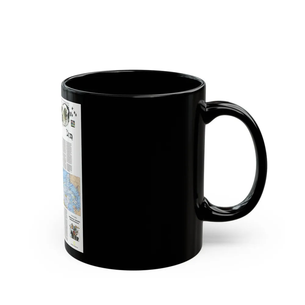 Canada - Medley of People (1979) (Map) Black Coffee Mug-Go Mug Yourself