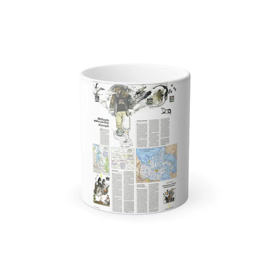 Canada - Medley of People (1979) (Map) Color Changing Mug 11oz-11oz-Go Mug Yourself