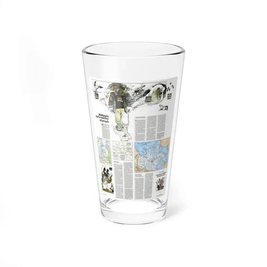 Canada - Medley of People (1979) (Map) Pint Glass 16oz 16oz - Go Mug Yourself