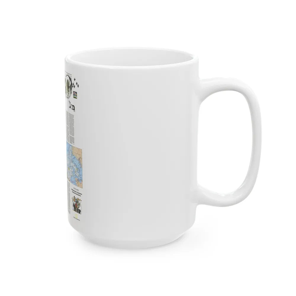 Canada - Medley of People (1979) (Map) White Coffee Mug-Go Mug Yourself