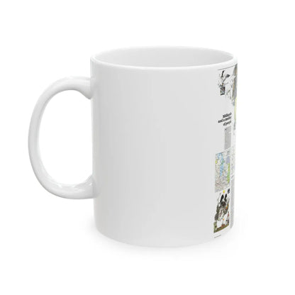 Canada - Medley of People (1979) (Map) White Coffee Mug-Go Mug Yourself