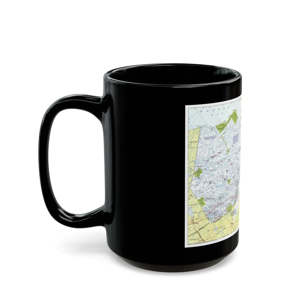 Canada - Ontario 1 (1996 (Map) Black Coffee Mug-Go Mug Yourself