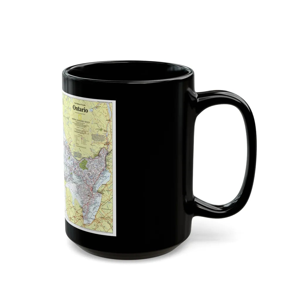 Canada - Ontario 1 (1996 (Map) Black Coffee Mug-Go Mug Yourself