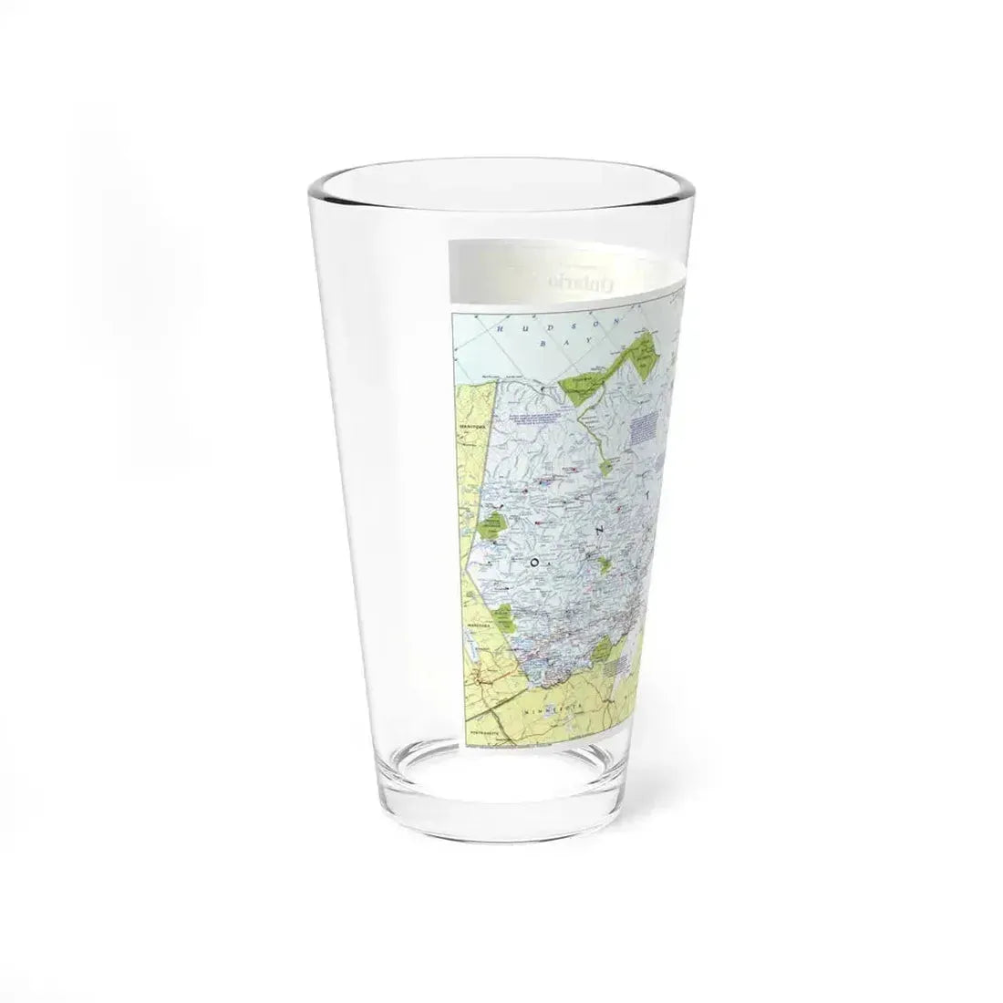 Canada - Ontario 1 (1996 (Map) Pint Glass 16oz - Go Mug Yourself