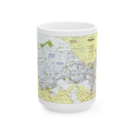 Canada - Ontario 1 (1996 (Map) White Coffee Mug-15oz-Go Mug Yourself