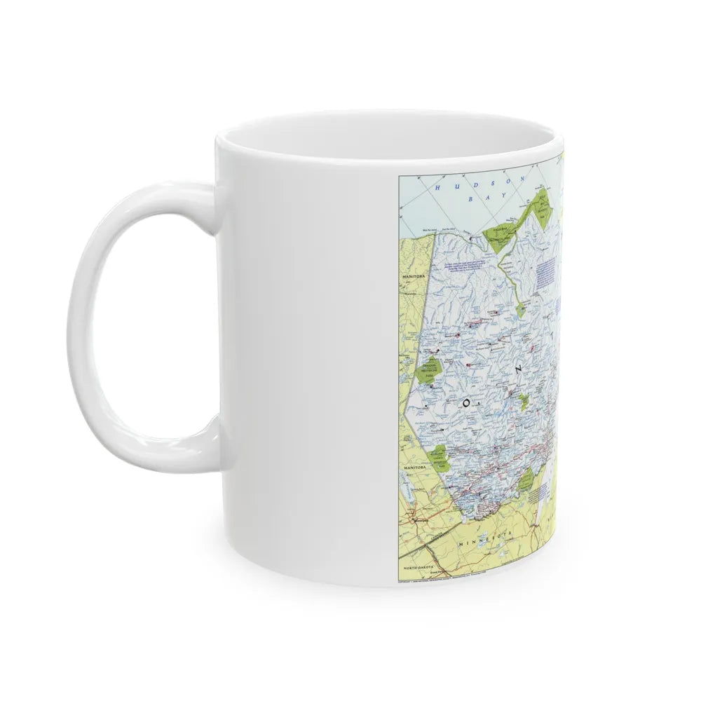 Canada - Ontario 1 (1996 (Map) White Coffee Mug-Go Mug Yourself