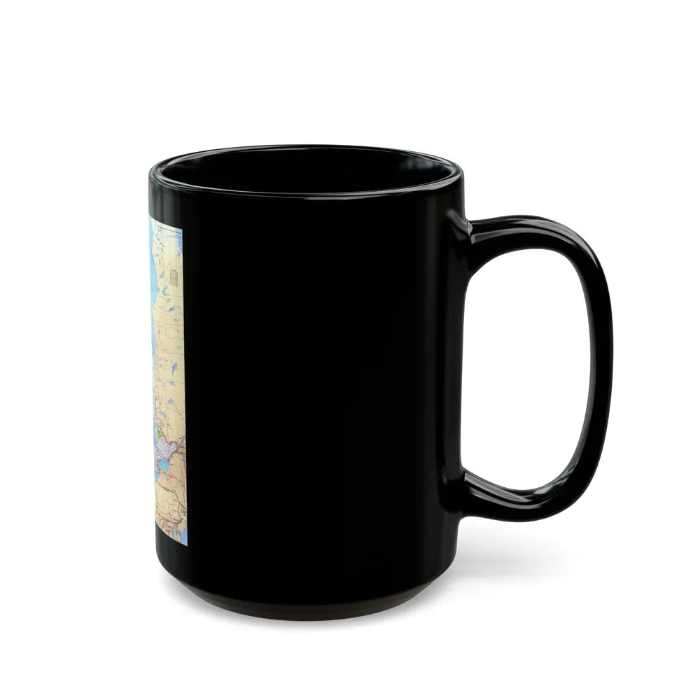 Canada - Ontario (1978) (Map) Black Coffee Mug-Go Mug Yourself