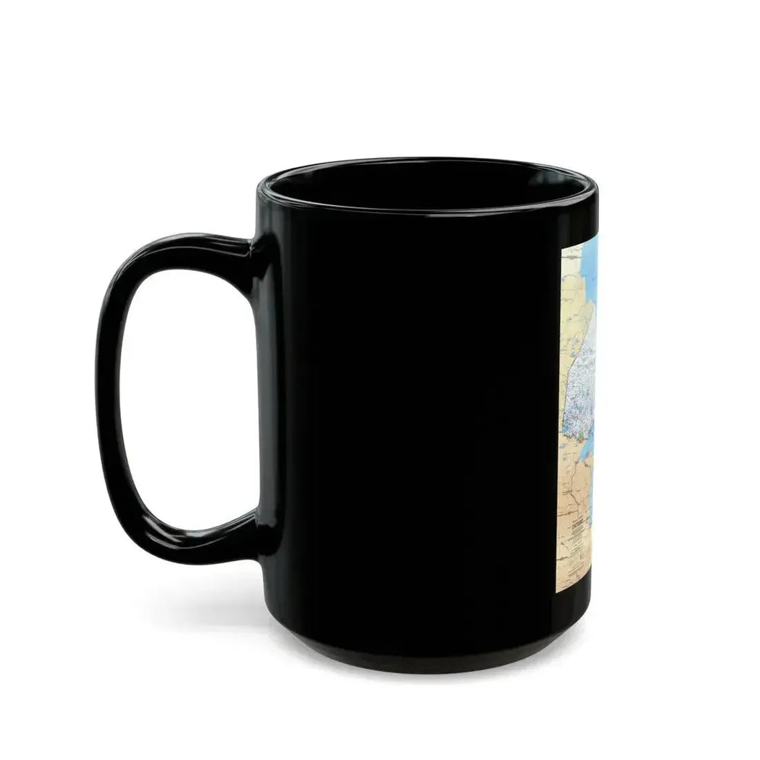 Canada - Ontario (1978) (Map) Black Coffee Mug - Go Mug Yourself
