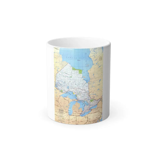 Canada - Ontario (1978) (Map) Color Changing Mug 11oz Default Title - Go Mug Yourself