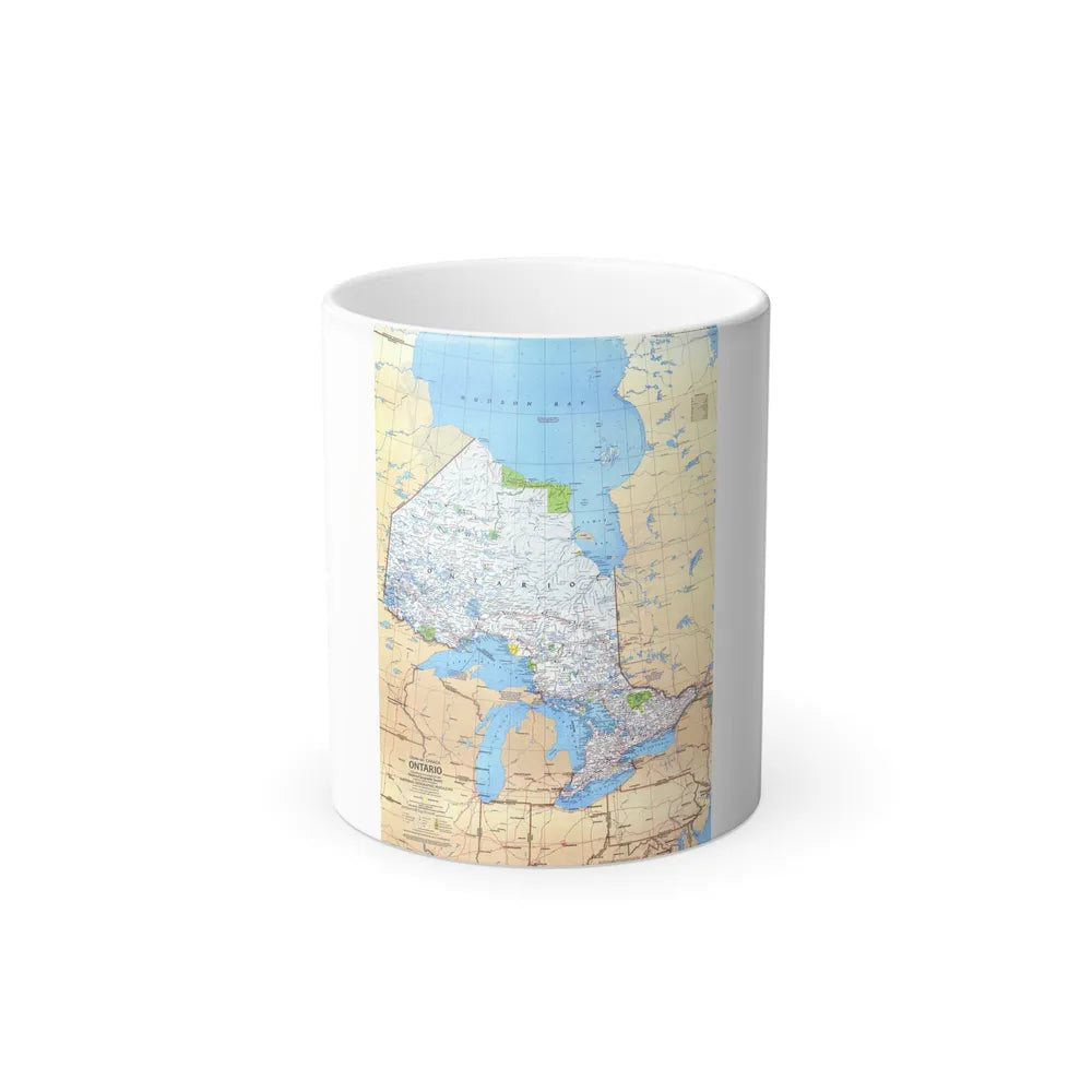 Canada - Ontario (1978) (Map) Color Changing Mug 11oz-Go Mug Yourself