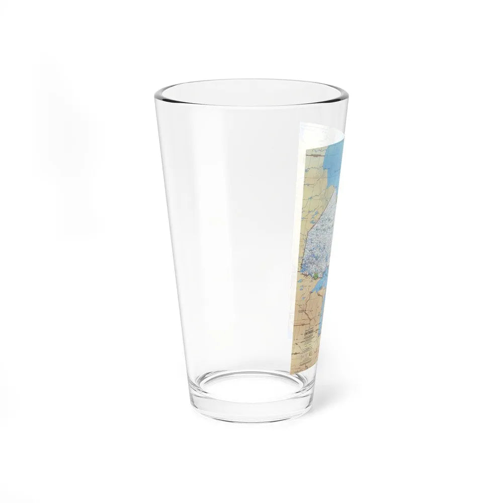 Canada - Ontario (1978) (Map) Pint Glass 16oz-Go Mug Yourself