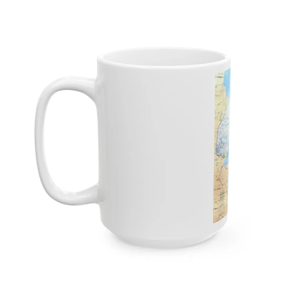 Canada - Ontario (1978) (Map) White Coffee Mug-Go Mug Yourself