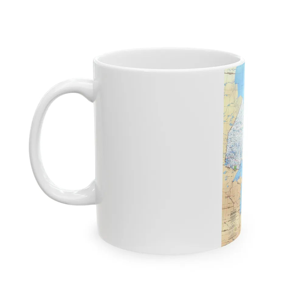 Canada - Ontario (1978) (Map) White Coffee Mug-Go Mug Yourself