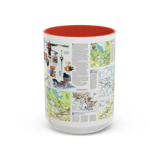 Canada - Ontario 2 (1996) (Map) Accent Coffee Mug 15oz Red - Go Mug Yourself