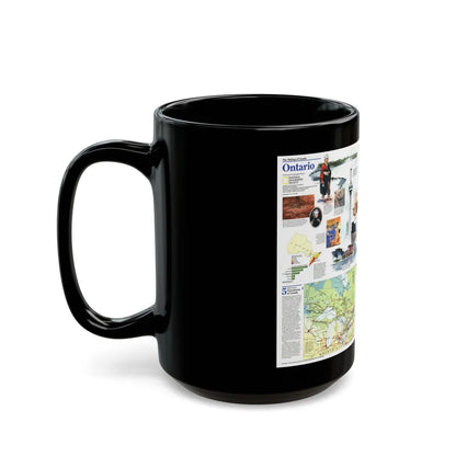 Canada - Ontario 2 (1996) (Map) Black Coffee Mug-Go Mug Yourself