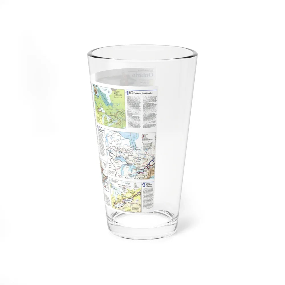 Canada - Ontario 2 (1996) (Map) Pint Glass 16oz-Go Mug Yourself