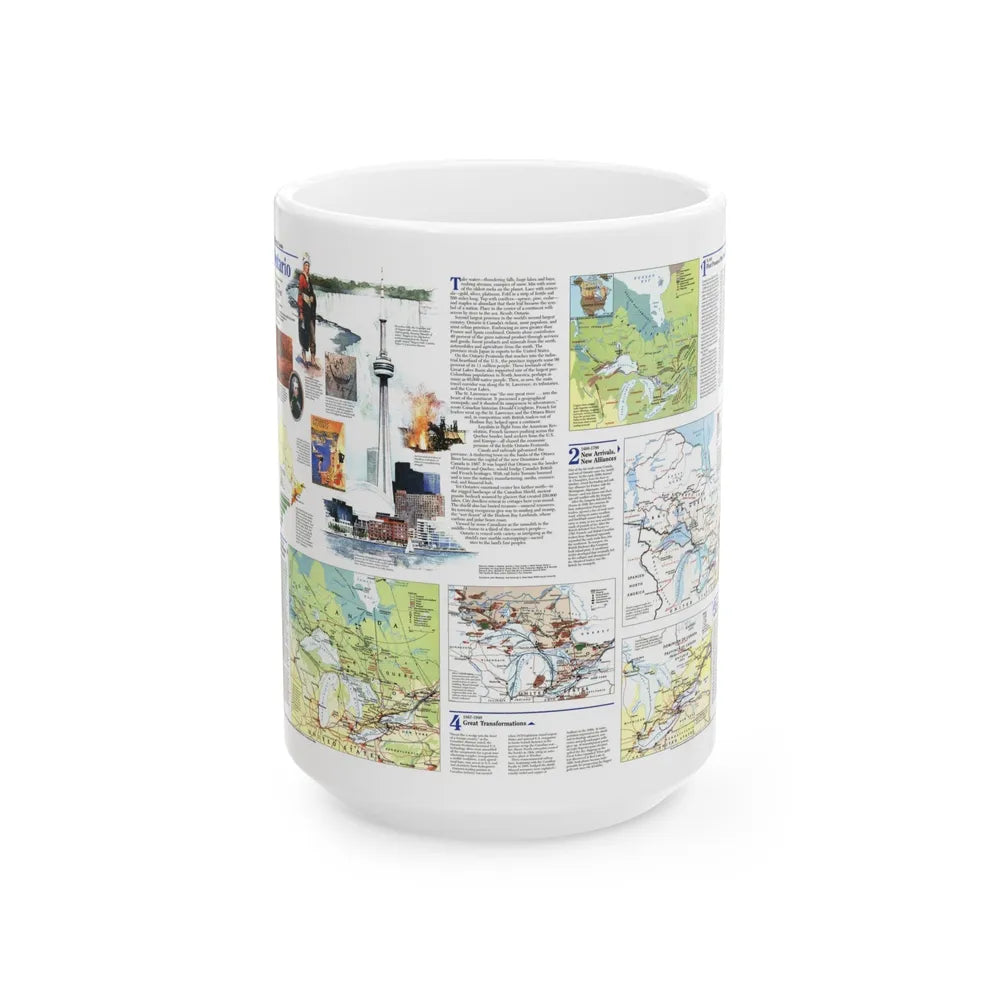 Canada - Ontario 2 (1996) (Map) White Coffee Mug-15oz-Go Mug Yourself