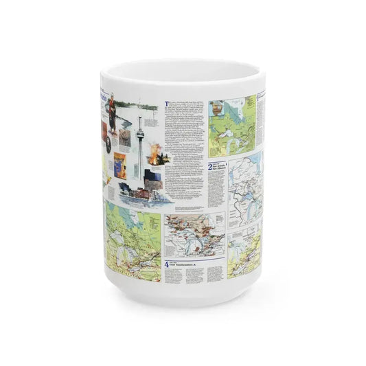 Canada - Ontario 2 (1996) (Map) White Coffee Mug 15oz - Go Mug Yourself