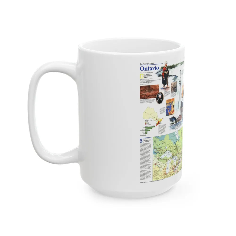 Canada - Ontario 2 (1996) (Map) White Coffee Mug-Go Mug Yourself