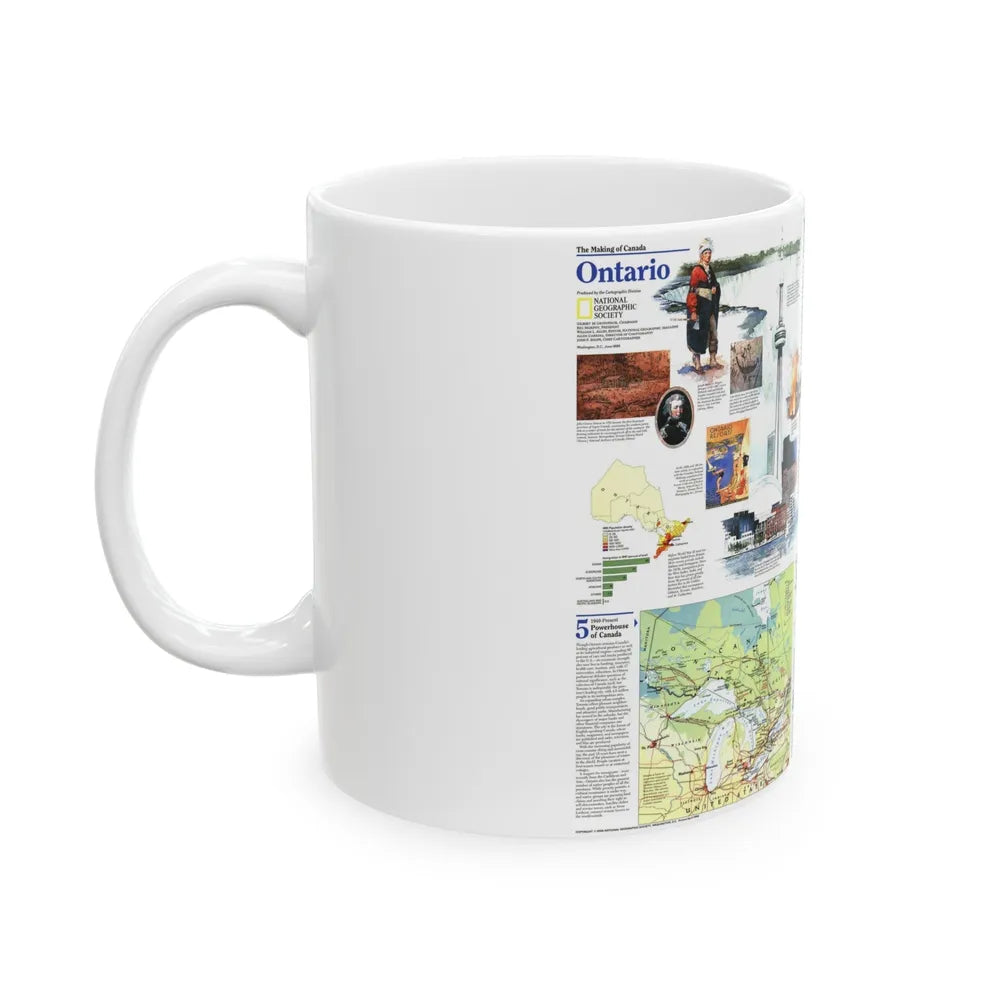 Canada - Ontario 2 (1996) (Map) White Coffee Mug-Go Mug Yourself