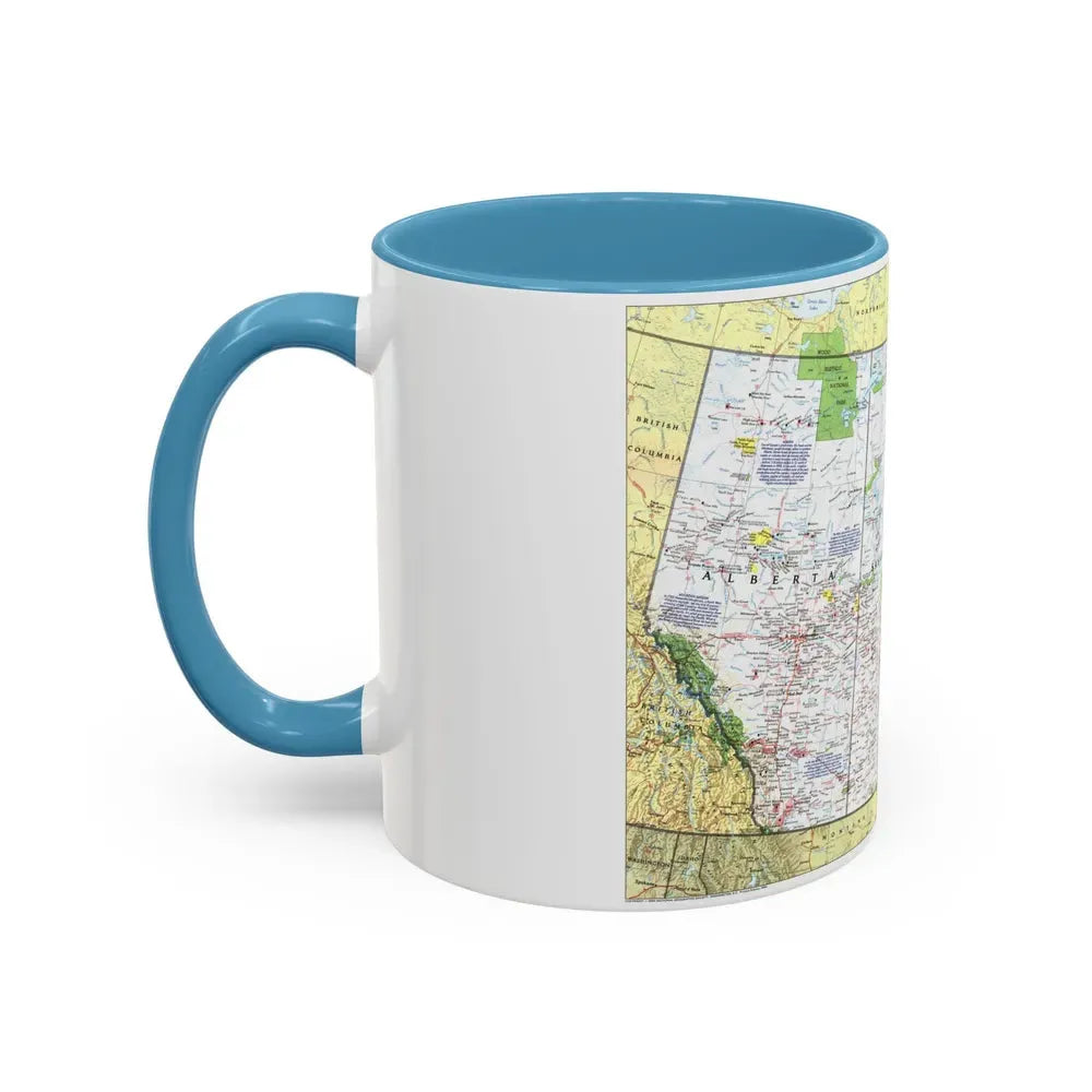 Canada - Prairie Provinces 1 (1995) (Map) Accent Coffee Mug - Go Mug Yourself