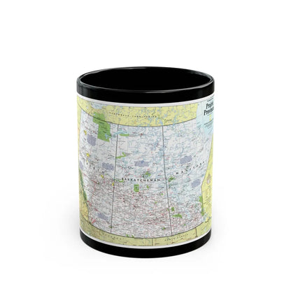 Canada - Prairie Provinces 1 (1995) (Map) Black Coffee Mug-11oz-Go Mug Yourself