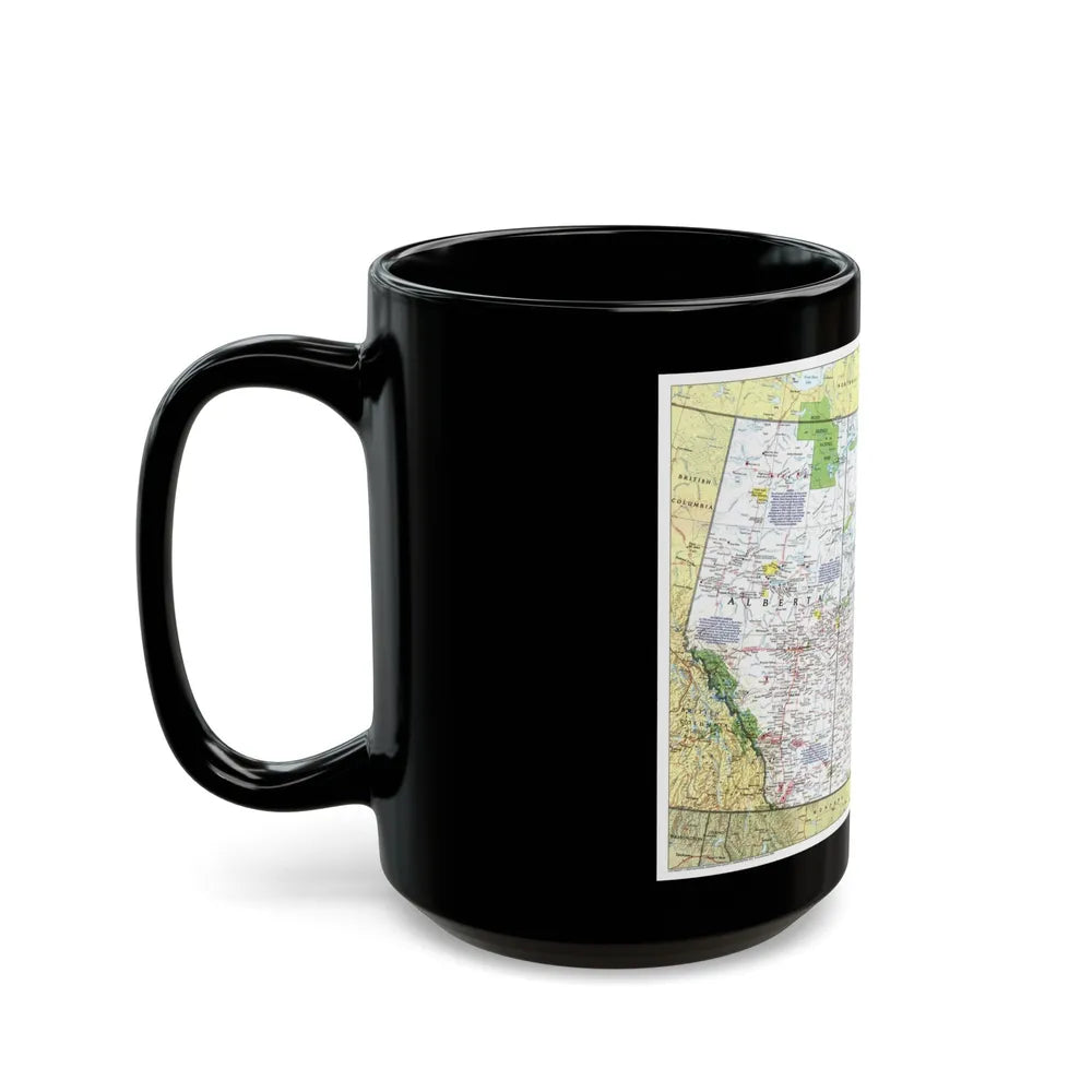 Canada - Prairie Provinces 1 (1995) (Map) Black Coffee Mug-Go Mug Yourself