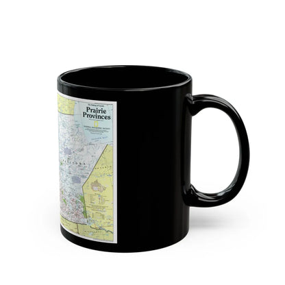 Canada - Prairie Provinces 1 (1995) (Map) Black Coffee Mug-Go Mug Yourself