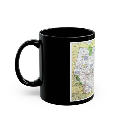 Canada - Prairie Provinces 1 (1995) (Map) Black Coffee Mug-Go Mug Yourself