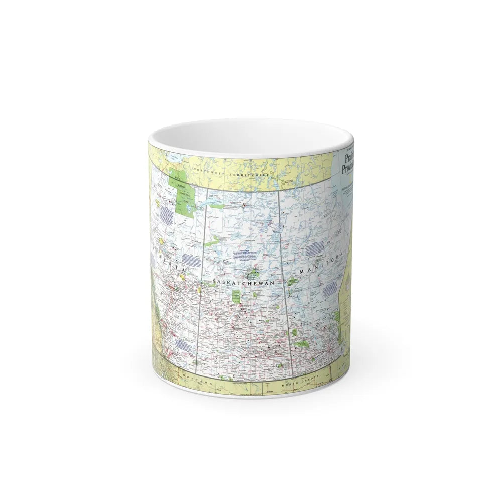 Canada - Prairie Provinces 1 (1995) (Map) Color Changing Mug 11oz-11oz-Go Mug Yourself