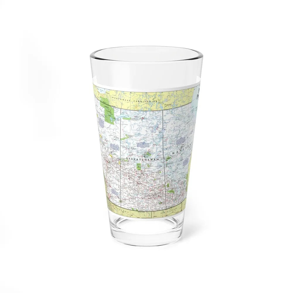 Canada - Prairie Provinces 1 (1995) (Map) Pint Glass 16oz-16oz-Go Mug Yourself