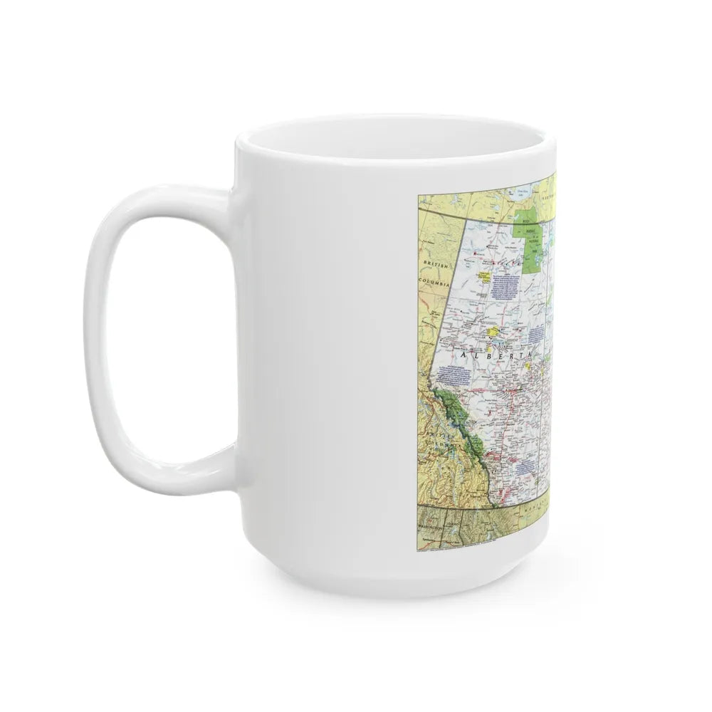 Canada - Prairie Provinces 1 (1995) (Map) White Coffee Mug-Go Mug Yourself