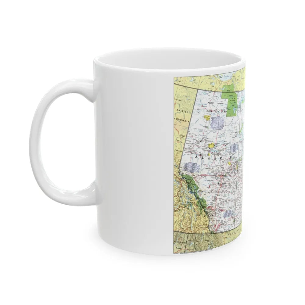 Canada - Prairie Provinces 1 (1995) (Map) White Coffee Mug-Go Mug Yourself